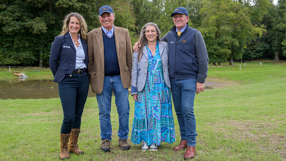 Vicki Wentworth Captain Mark Phillips Katrina Midgley and David Evans c Stephen Bartholomew