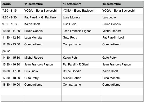 PROGRAMMA PROGRAMMA