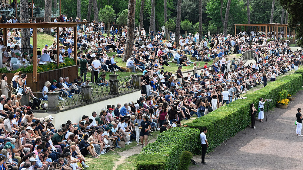 folla a piazza di siena 29 maggio foto mezzelani gmt234