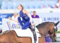 Alice Layher esegue il programma di volteggio su FBW Candy ai FEI World Championships di Aachen 2026