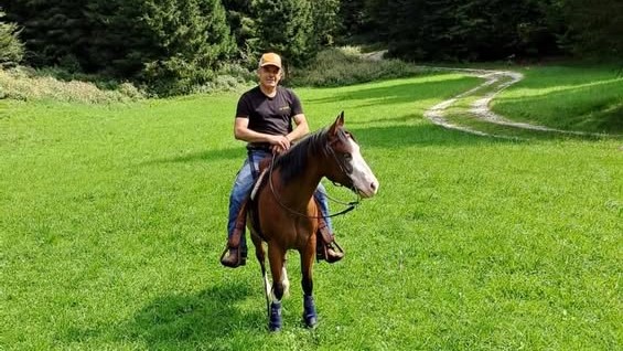 lorenzo zucchetto con il suo cavallo