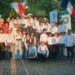 Atleti, tecnici e rappresentanti di Italia, Francia e Svizzera alla premiazione del primo Campionato Europeo di Mountain Trail a Premosello Chiovenda.