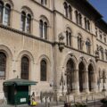 La facciata del tribunale di Perugia