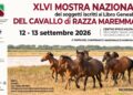 Locandina della XLVI Mostra Nazionale del Cavallo Maremmano, in programma il 12 e 13 settembre 2026 al Centro Ippico Militare di Grosseto