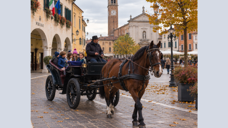 Una carrozza per i bambini. E se poi i cavalli sporcano?